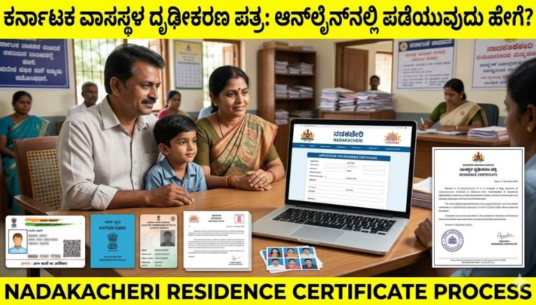 ವಾಸ ಸ್ಥಳ ಪ್ರಮಾಣ ಪತ್ರಕ್ಕೆ ಆನ್‌ಲೈನ್ ಅರ್ಜಿ ಸಲ್ಲಿಸುವುದು