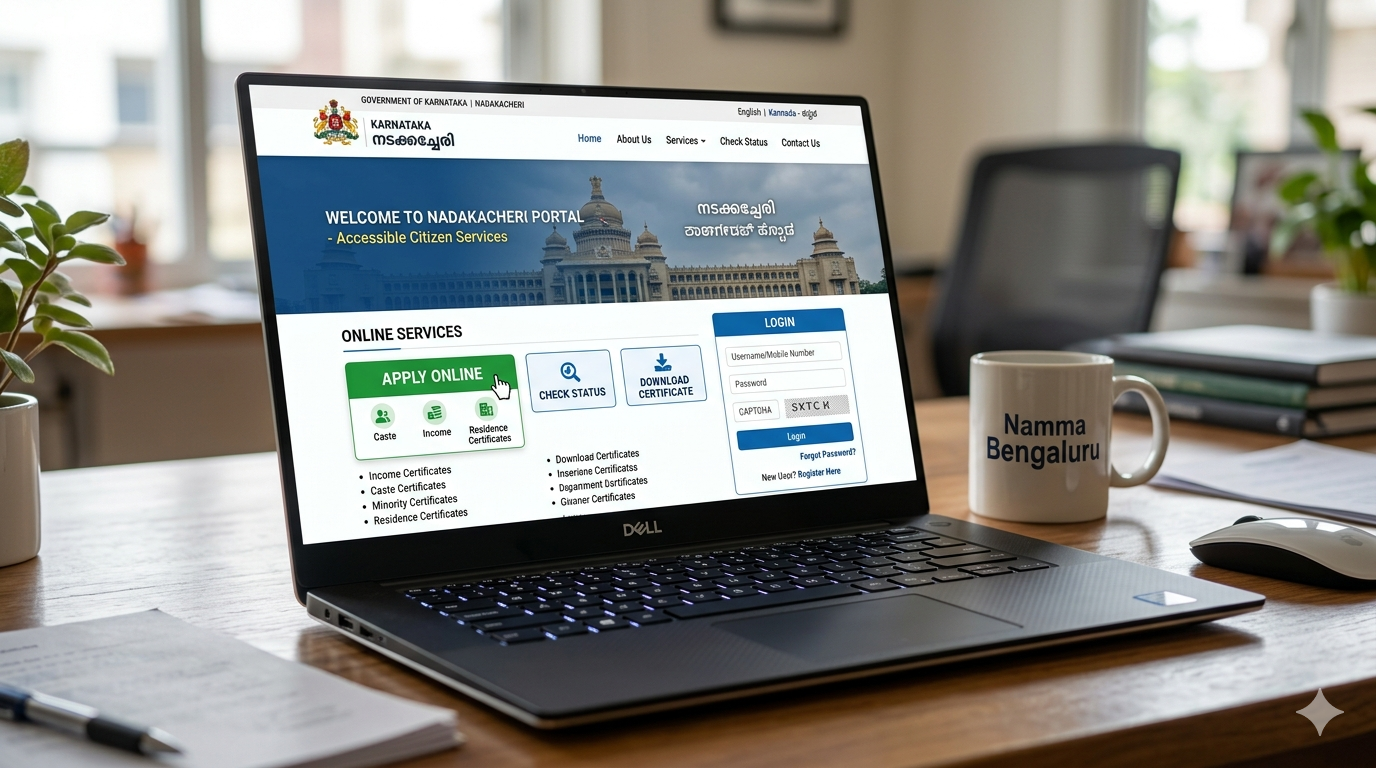 Nadakacheri online application step